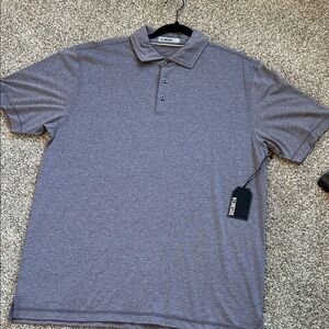 Men’s Linksoul Solana Pima Golf Polo, Nomad Heather, Size L